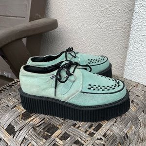 T.U.K Mint Suede Creepers